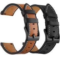 Pulseira de relógio Olytop 20mm em couro para Samsung Galaxy
