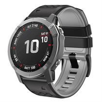 Pulseira de relógio OUTVI 22mm de silicone para Garmin Fenix 5 6 7 Pro