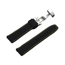 Pulseira De Relógio Premium De Silicone À Prova d'Água E Respirável De 20mm 22mm Com Fecho