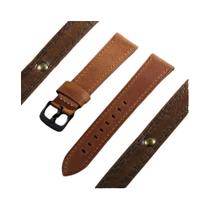 Pulseira De Relógio Retro Em Couro Genuíno 18-24mm Para Samsung Galaxy Watch 7 6 5 4 Acessórios