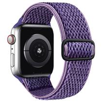 Pulseira de relógio SAMYERLEN, elástica, compatível com Apple, 38-49 mm, nylon Pulseira de relógio SAMYERLEN, elástica, compatível com Apple, 38-49 mm, nylon