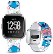 Pulseira de relógio Sjiangqiao Stitch compatível com Fitbit Versa 2/Versa