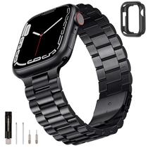 Pulseira de relógio SUNFWR em aço inoxidável para Apple Watch 42/44/45 mm