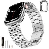 Pulseira de relógio SUNFWR em aço inoxidável para Apple Watch 42 mm/44 mm