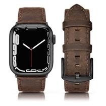 Pulseira de relógio SWEES compatível com couro Apple 42 mm 44 mm 45 mm