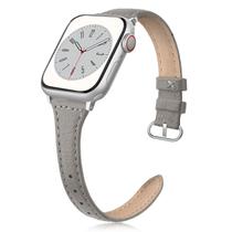 Pulseira de Relógio SWEES Slim em Couro - 38mm, 40mm, 41mm e 42mm (Série 10)