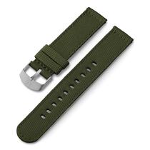 Pulseira de relógio Timex 20 mm, pulseira de tecido verde, fivela prateada Pulseira de relógio Timex 20 mm, pulseira de tecido verde, fivela prateada