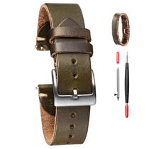 Pulseira de relógio torbollo Soft Horween Leather para homens 22mm Pulseira de relógio torbollo Soft Horween Leather para homens 22mm