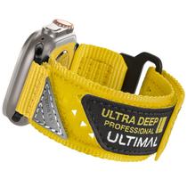 Pulseira de relógio ULTIMAL compatível com Apple Watch 42 mm amarela