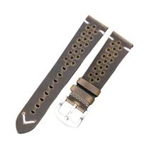 Pulseira de Relógio Unissex de Couro Genuíno - Respirável e com Liberação Rápida (18mm-24mm)