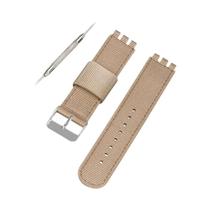 Pulseira De Relógio Unissex De Nylon 17mm 19mm 20mm Para Relógio Esportivo SWATCH - Substituição De