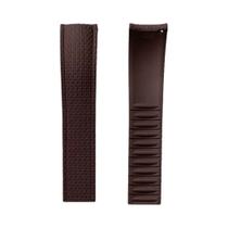 Pulseira De Relógio Universal Em Borracha FKM Com Extremidade Curvada 18mm-22mm Compatível Com Omega