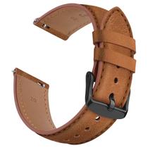 Pulseira de relógio Vancle Quick Release em couro genuíno 22 mm marrom Pulseira de relógio Vancle Quick Release em couro genuíno 22 mm marrom