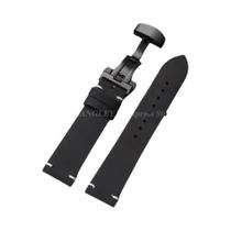 Pulseira De Relógio Vintage Em Couro Marrom 18mm-24mm Com Fecho Borboleta Para Samsung Seiko Omega