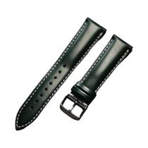 Pulseira De Relógio Vintage Em Couro Polido Com Liberação Rápida 20 22mm, Alça Costurada Para Rolex Pulseira De Relógio Vintage Em Couro Polido Com Liberação Rápida 20 22mm, Alça Costurada Para Rolex