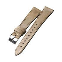 Pulseira De Relógio Vintage Feita À Mão Em Couro Legítimo 18-22MM, Correia De Couro De Camada