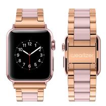Pulseira de Relógio Wearlizer em Aço Inoxidável para Apple Watch 42mm/44mm/45mm