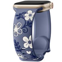 Pulseira de relógio Witzon Cute Floral Silicone para Apple 42 mm 41 mm Pulseira de relógio Witzon Cute Floral Silicone para Apple 42 mm 41 mm