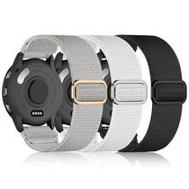 Pulseira de relógio Wizvv Nylon 18 mm para Garmin, pacote com 3