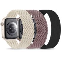 Pulseira de relógio Wizvv Stretchy Nylon Solo Loop Apple 41 mm 45 mm