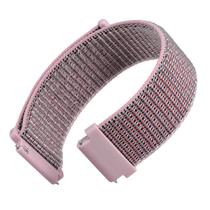 Pulseira de relógio WOCCI ajustável de nylon 22 mm rosa areia para relógio