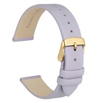 Pulseira de relógio WOCCI Elegant em couro genuíno de 14 mm com fivela dourada Pulseira de relógio WOCCI Elegant em couro genuíno de 14 mm com fivela dourada