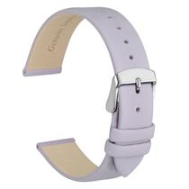 Pulseira de relógio WOCCI Elegant Genuine Leather 8 mm Lug Light Purple Pulseira de relógio WOCCI Elegant Genuine Leather 8 mm Lug Light Purple