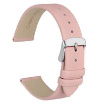 Pulseira de relógio WOCCI Elegant Genuine Leather 8mm Lug Light Pink