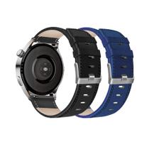 Pulseira de relógio XINBOOBA em couro genuíno 22mm para Huawei GT3 46MM