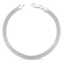Pulseira de Renda em Prata 925 Legítima Esteira Pulseira de Renda em Prata 925 Legítima Esteira