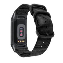 Pulseira de reposição de nylon para Fitbit Charge 6/Charge 5 - preta Pulseira de reposição de nylon para Fitbit Charge 6/Charge 5 - preta