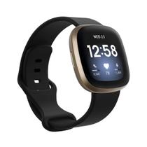 Pulseira de reposição E ECSEM Fitbit Sense/Versa 3 Silicone Black