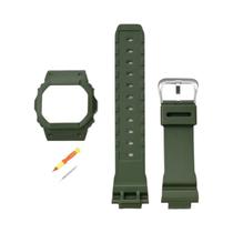 Pulseira De Resina E Borracha Masculina Para Relógio Casio G-Shock DW-5600 GW-M5610 GW-B5600 Com Aro