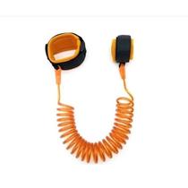 Pulseira de Segurança Infantil c/ Cordão Guia De Pulso Anti Perdido Criança Bebê Cor:Laranja