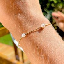 Pulseira de semi jóia com perolas Pulseira de semi jóia com perolas