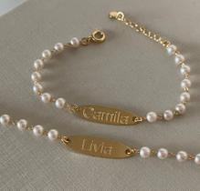 Pulseira de semi jóia com perolas Pulseira de semi jóia com perolas