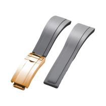 Pulseira De Silicone À Prova d'Água De 20mm Para Rolex Ghost Daytona Submariner, Correia De Borracha