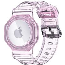 Pulseira De Silicone Ajustável Compatível com Rastreador Airtag