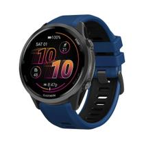 Pulseira De Silicone Bicolor De Liberação Rápida De 22mm Para Garmin Forerunner 570 47mm, 265, 255