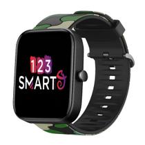 Pulseira de Silicone Camuflada compatível com Bip 3 A2172 / Bip A1608 / Bip U / Bip Lite - Verde Pulseira de Silicone Camuflada compatível com Bip 3 A2172 / Bip A1608 / Bip U / Bip Lite - Verde