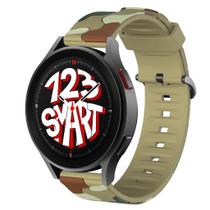 Pulseira de Silicone Camuflada para Galaxy Watch 5 Watch5 Pro 40mm 44mm 45mm - 123Smart
