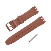 Pulseira De Silicone Colorida Para Substituição De Relógio Esportivo Swatch 16mm 17mm 19mm 20mm