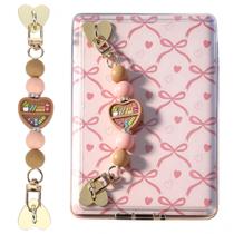Pulseira de silicone com contas para Kindle LuneClat, alça fofa com corrente Pulseira de silicone com contas para Kindle LuneClat, alça fofa com corrente