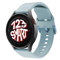 Pulseira de Silicone com Fecho Colorido para Galaxy Watch 5 Watch5 Pro 40mm 44mm 45mm - Azul Bebê - 123Smart