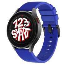 Pulseira de Silicone com Fecho Preto para Galaxy Watch 5 Watch5 Pro 40mm 44mm 45mm - Azul Royal