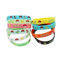 Pulseira De Silicone Com Padrão De Cartoon Do Pikachu Para Crianças, Presente De Festa De Anime