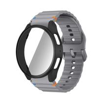 Pulseira de Silicone com Protetor de Tela para Samsung Galaxy Watch 7 (40mm e 44mm)
