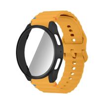 Pulseira de Silicone com Protetor de Tela para Samsung Galaxy Watch 7 (40mm e 44mm) Pulseira de Silicone com Protetor de Tela para Samsung Galaxy Watch 7 (40mm e 44mm)