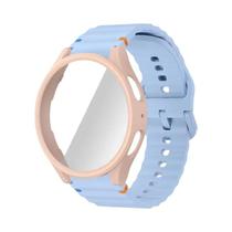 Pulseira de Silicone com Protetor de Tela para Samsung Galaxy Watch 7 (40mm e 44mm)