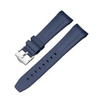 Pulseira De Silicone Curvada De 22mm À Prova d'Água Em TPU Para Relógio Swatch X Blancpain Fifty